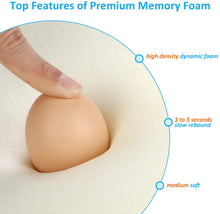 Carica l'immagine nel visualizzatore di Gallery, Guiffly Cuscino in Memory Foam Contorno, Cuscino Cervicale Ortopedico per Supporto Collo, Cuscino Letto Ergonomico per Traversine Laterali e Posteriori(50 x 30cm)