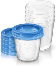 Carica l'immagine nel visualizzatore di Gallery, Philips Avent SCF619/05 Set Vasetti per la Conservazione del Latte e delle Pappe 5 pezzi, 180ml
