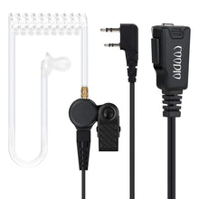 Carica l&#39;immagine nel visualizzatore di Gallery, COODIO Kenwood Radio Cuffia 2-Pin Microfono con Auricolare [Tubo Acustico]... - Ilgrandebazar