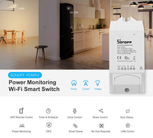Carica l&#39;immagine nel visualizzatore di Gallery, SONOFF POW R2 Interruttore Intelligente Luce Wireless WiFi con Monitoraggio... - Ilgrandebazar