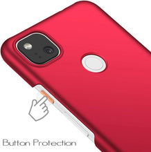 Carica l&#39;immagine nel visualizzatore di Gallery, Avalri Cover Google Pixel 4A, Minimalista Design Ultra Sottile Case Rigida in PC Antiurto Anti-Graffio Custodia per Google Pixel 4A (Not Compatible for Google Pixel 4A 5G)(Rosso Liscio)