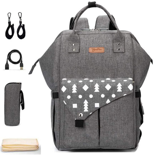 Umitive Zaino Mamma, Multifunzione Neonato Borsa con USB per Viaggio, Grande...