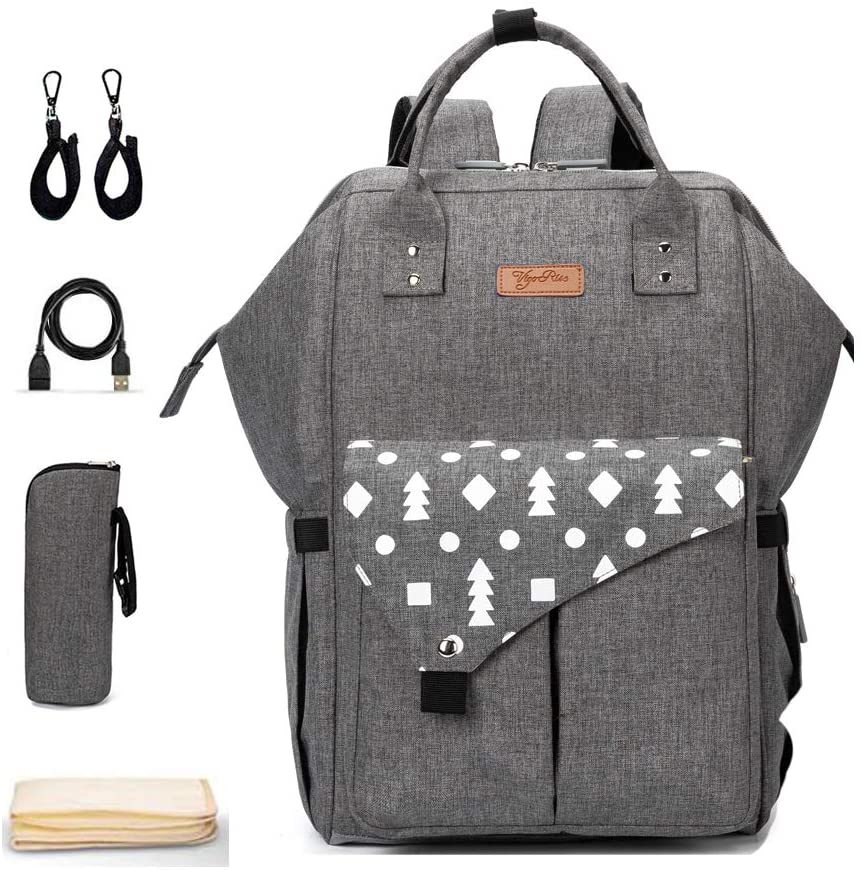Umitive Zaino Mamma, Multifunzione Neonato Borsa con USB per Viaggio, Grande...