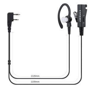 COODIO 2-Pin Kenwood C-Shell Cuffia [Microfono/PTT/VOX Combinazione]... - Ilgrandebazar