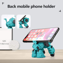 Carica l'immagine nel visualizzatore di Gallery, ALLCELE Giocattolo Gorilla in Lega Bambini, Giocattolo Robot Divertente interattivo, Occhi Touch Control LED, Regalo di Compleanno, Giocattoli Robot Gorilla per Bambini sopra i 3 Anni (Blu)