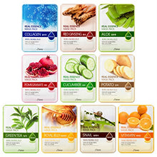 Carica l&#39;immagine nel visualizzatore di Gallery, Jluna korea real essence facial sheet masks 10 pack - 10 different types of... - Ilgrandebazar