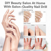 Carica l&#39;immagine nel visualizzatore di Gallery, Set Manicure e Pedicure Elettrico,TOUCHBeauty Kit di lime per unghie per Pedicure,Potente Fresa per Unghie con 5 Accessori, Professionale Sistema di Lucidatura per Unghie con luce UV AG-1335C