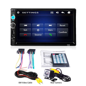 CAMECHO 7010B Bluetooth Autoradio 2 DIN 7 Pollici 17.8 x 10 x 6.3 cm, nero - Ilgrandebazar