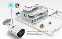Carica l&#39;immagine nel visualizzatore di Gallery, ieGeek Telecamera di Sorveglianza 1080P WiFi Esterno con Bianco - Ilgrandebazar