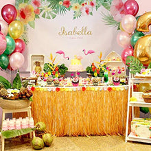 Carica l'immagine nel visualizzatore di Gallery, MMTX Hawaiano Luau Gonna da Tavolo, 9.6ft Table Skirt Decorazioni per Feste...