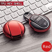 Carica l'immagine nel visualizzatore di Gallery, Heart Horse Coperchio Chiave Auto per Mini-Soft TPU Telecomando Rosso