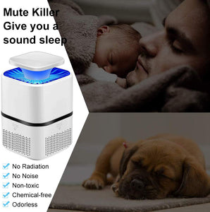 Lampada Antizanzara Elettrica, Mosquito Killer Lamp, Mosquito Trap, Elettrica Lampada Anti Zanzara, Trappola Zanzare Anti Insetti per Casa/Ufficio/Interno Mosquito Killer (Bianco)