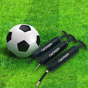 Mingru, Pompa di gonfiaggio per palloni da basket, 20 cm, 1 PACK - BLACK