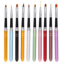 Carica l&#39;immagine nel visualizzatore di Gallery, Anself 10pcs pennelli per unghie Art Design Polacco Brush Pen Set Tipo 1 - Ilgrandebazar