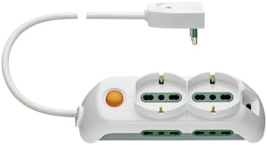 Vimar FP00521.C.B Presa Multipla con Interruttore Luminoso, 2 Prese... - Ilgrandebazar