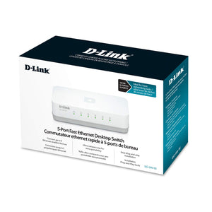 D-Link GO-SW-5E Switch Desktop, 5 Porte RJ45 Fast Ethernet 5 Porte, Bianco - Ilgrandebazar