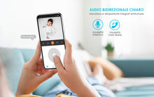 Carica l&#39;immagine nel visualizzatore di Gallery, ieGeek 1080P Telecamera Wi-Fi Interno, Videocamera Sorveglianza Interno 1080p - Ilgrandebazar