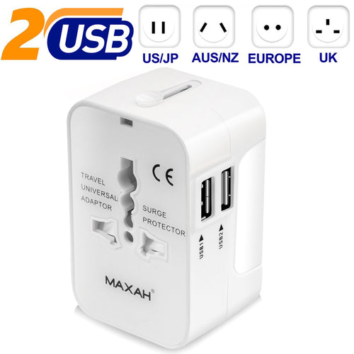 Adattatore Nuovo-Bianco,2 Porte USB-- 1 A, 1 A - Ilgrandebazar