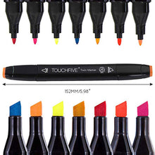 Carica l&#39;immagine nel visualizzatore di Gallery, Artista Necessario grafico pennarello Double Ended Finecolour Nero 40 Colori - Ilgrandebazar