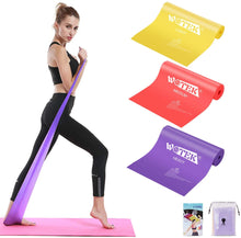 Carica l&#39;immagine nel visualizzatore di Gallery, Elastici Fitness (Set di 3), Bande Elastiche Fitness con 3 Livelli di Resistenza, Fasce Elastiche fitness Ideale per Pilates, yoga, Riabilitazione, Allenamento di Forza e Flessibilità, Stretching