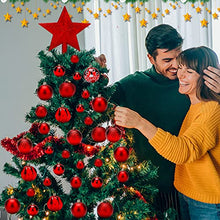 Carica l'immagine nel visualizzatore di Gallery, Amzeeniu Palline di Natale Set di 101Palle Albero di Natale Palline decorative Plastica Ornamenti Decorazione Regali Dell'albero Natale Infrangibili per Nozze Feste Decorazioni Albero di Natale rosso