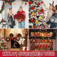 Carica l'immagine nel visualizzatore di Gallery, VIPNAJI Palline di Natale 101pz Palline Natalizie Decorazioni Albero di Natale Palla Palline decorative Rosso e Oro Con Cima dell'albero, Plastica decorazioni per albero di Natale Addobbi Feste Nozze