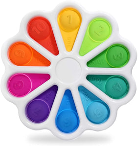 Set 4 Giocattoli Pop It Antistress: Quadrato, Rotondo, Ottagonale E Cuore - Gioco Sensoriale In Silicone Per Bambini E Adulti