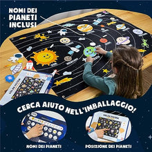 Carica l&#39;immagine nel visualizzatore di Gallery, BONNYCO Sistema Solare per Bambini con 61 Figure in Feltro Giochi per Bambini, Giochi Bambina Bambino, Giochi Bambini, Regalo Bambina, Pianeti Sistema Solare Bambini | Natale Giochi Montessori