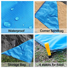 Carica l&#39;immagine nel visualizzatore di Gallery, Coperta da Spiaggia, laxikoo Picnic Anti Sabbia 210x200 Portatile...