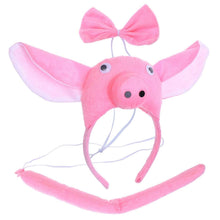 Carica l&#39;immagine nel visualizzatore di Gallery, Set Cerchietto Con Orecchie Coda E Papillon Da Lupo Per Bambini 6-10 Anni... - Ilgrandebazar