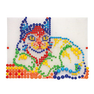 Quercetti- Fanta Color Modular 4 Gioco Creativo con Chiodini, Multicolore - Ilgrandebazar