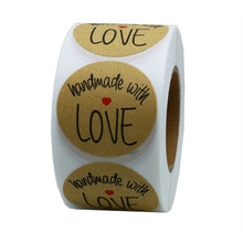 Carica l&#39;immagine nel visualizzatore di Gallery, Hybsk (TM) 3,8 cm inch Round Natural Kraft realizzato a mano con amore 1 Roll - Ilgrandebazar