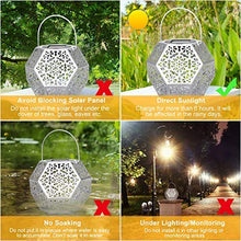 Carica l&#39;immagine nel visualizzatore di Gallery, Lanterna Solare da Giardino GolWof LED Luci...