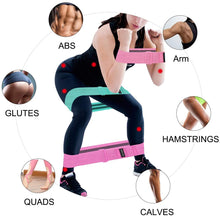 Carica l&#39;immagine nel visualizzatore di Gallery, REETEE Bande Elastiche di Resistenza Antiscivolo Elastiche Fitness in Tessuto, Regolabile Banda Elastica per allenare Glutei,Gambe e Tutto Il Corpo,Fasce Elastiche durevoli e Forti per Pilates,Yoga