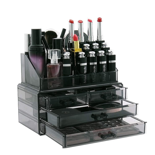 Display4top cosmetico dell' organizzatore di 4 Cassettiere Fuliggine - Ilgrandebazar