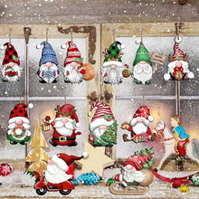 Carica l'immagine nel visualizzatore di Gallery, Babioms 24 PCS Legno di Natale Addobbi, Ciondoli In Legno per Albero di Natale, Gnomi Natalizi in Legno Addobbi di Natale, per Decorazioni, Fai Da Te, Bomboniere Natalizie