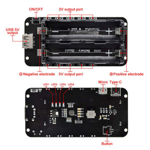 diymore 18650 Batteria Shield V8 3V 5V 18650 Battery V8+USB Cable - Ilgrandebazar