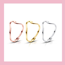 Carica l'immagine nel visualizzatore di Gallery, Good.Designs Wave Ring per Le Donne I Onda Anello Regolabile I Onda ad Anello a Forma di Dito a Forma di Onda