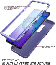 Carica l'immagine nel visualizzatore di Gallery, SURITCH for Samsung S9 Plus Case with Built-in Screen Protector 360 Degree Full Body Protection Cover Bumper Shockproof Non Slip Case for Samsung Galaxy S9 Plus(Purple)