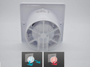 Ventilatore universale con valvola antiritorno Ø 100 mm/10 Ø 100 mm, Bianco