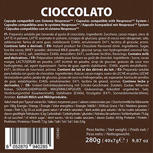 Note D'Espresso Cioccolato Preparato Solubile in Capsule per Bevanda al...