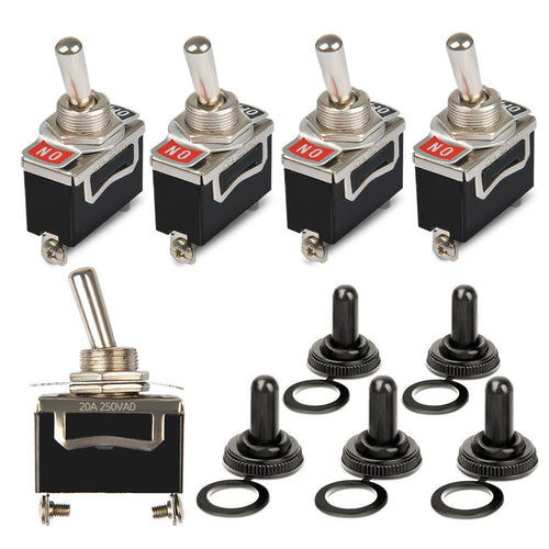 OFNMY 5pcs Metal KN3-101 interruttore a bilanciere con coperchio 2 pin 15 V... - Ilgrandebazar