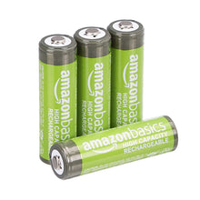 Carica l'immagine nel visualizzatore di Gallery, AmazonBasics - Pile Ricaricabili Stilo AA ad alta capacità, pre-caricate, 4... - Ilgrandebazar