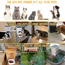 Carica l'immagine nel visualizzatore di Gallery, Gohiking Erogatore Cibo Automatico per Cani e Gatti 6,5L, Dispenser Nero