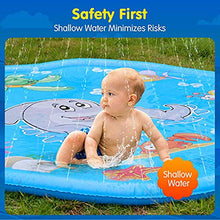 Carica l&#39;immagine nel visualizzatore di Gallery, Funny House Tappetino Gioco d&#39;Acqua, 170CM Splash Play Mat di Spruzzi...