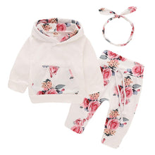 Carica l&#39;immagine nel visualizzatore di Gallery, Kfnire T-Shirt Top + Pantaloni Completi per Bambina con Felpa Rosa... - Ilgrandebazar