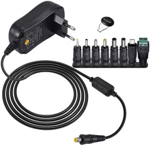 Carica l'immagine nel visualizzatore di Gallery, PChero 24W Alimentatore Universale con 8 Spine CC per 3V-12V Elettronica Domestica e Dispositivi USB - 2000mA Max