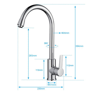 BONADE Rubinetto Miscelatore Cucina Lavello Lavabo con Rubientto - Ilgrandebazar