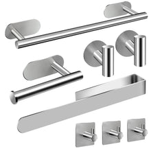 Carica l'immagine nel visualizzatore di Gallery, AIKER Porta Asciugamani Bagno,Set di Accessori, Adesivo 8PCS,Acciaio Inossidabile 304 Ispessito di Alta Qualità, Per Mobili o arredo a Parete
