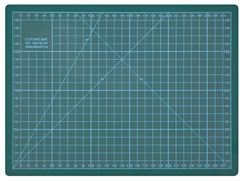 Wedo 079130 Cutting Mat, Tappetino da Taglio 300 x 220 x 3 mm, 30 cm, Verde - Ilgrandebazar